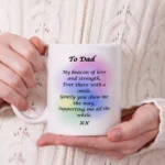 Poetry Mug-My beacon of Love - DAD
