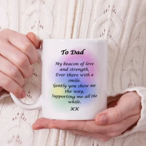 Poetry Mug-My beacon of Love - DAD