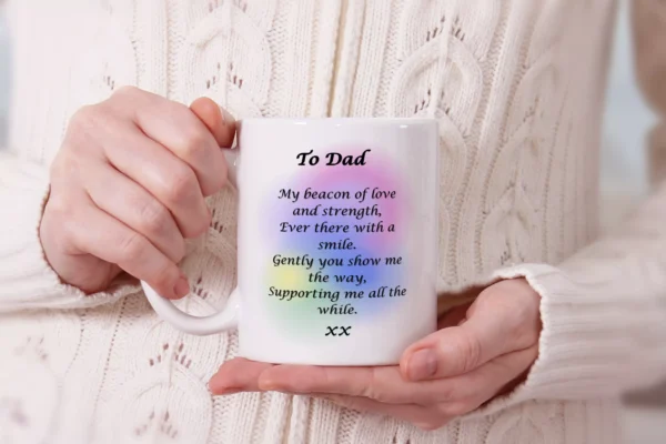 Poetry Mug-My beacon of Love - DAD
