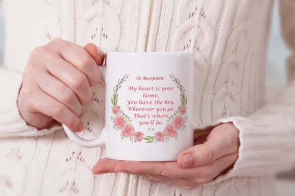 My heart is your home - Romantic Poetry Mug