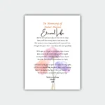 Aluminum Printed Gift - Bereavement Poetry