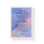White Framed Romantic Poetry Gift - Pocketful Of Dreams