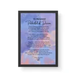 Romantic Poetry Print- Black Framed Gift- Pocketful of Dreams