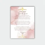 Romantic Poetry Gift - Queen of Hearts-Aluminum Print