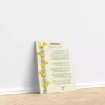 Romantic Poetry Canvas Printed Frame Gift