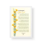 White Framed Romantic Poetry Print
