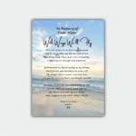 Aluminum Printed Frame- Bereavement Poetry