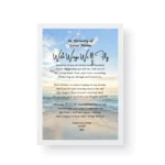In memory of - Bereavement Poetry White Framed Print