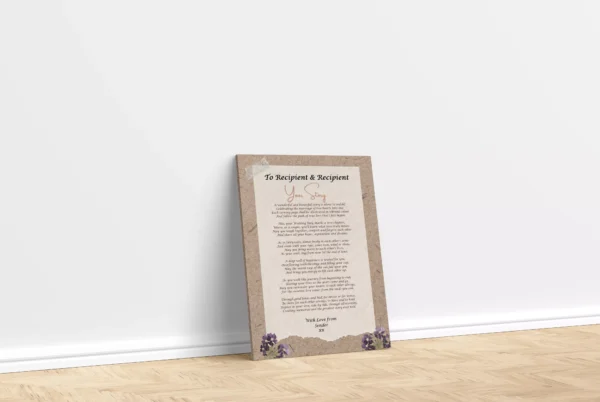 Romantic Poetry -Canvas Printed Gift